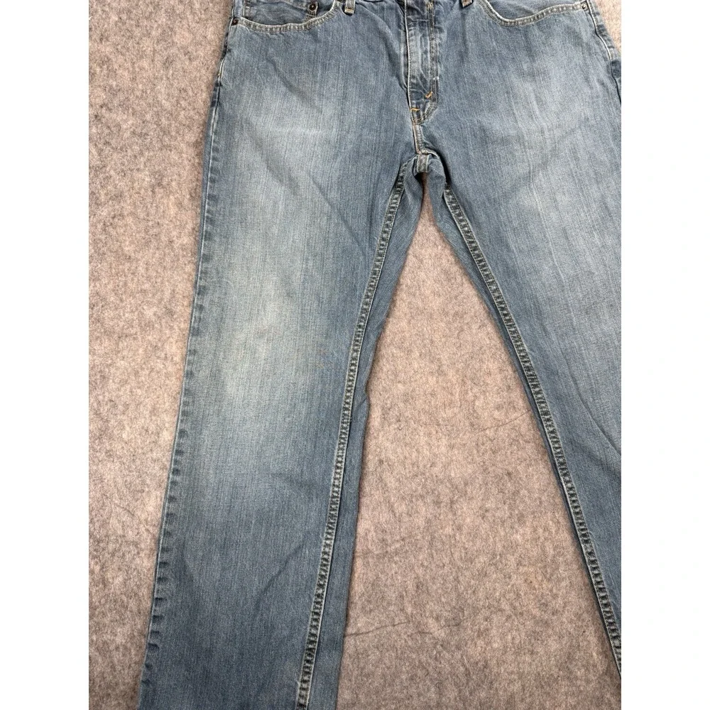 Levi's 553 Mens Blue Denim Relaxed Fit Straight‎ Leg Jeans Size 36x30